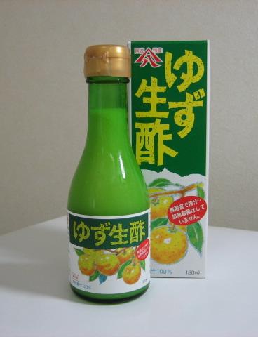 ゆず酢（果汁100％）180ml