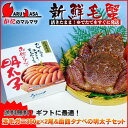 【送料無料】函館タナベの明太子(モンドセレクション受賞)＆北海道産活毛ガニ350g×2尾セット 北海道直送の新鮮明太子