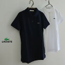 LACOSTE コットンポケポロシャツ■PF958E-MG【 レディース トップス 半袖 ラコステ】■2002017【5400円以上で送料無料】【夏服】【6SS】【02P03Dec16】