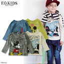 【30%OFF】F.O.KIDS DY4柄ミッキーTシャツ■R406056【キッズ&ベビー トップス 長袖 ロンT 子供 子ども エフオーキッズ 】■4014961【5400円以上で送料無料】【f6s-t】【SALEsaleセールバーゲン】【02P03Dec16】【6AW10】