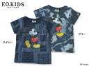 【50%OFF】F.O.KIDS DYインディゴミッキーマウスTシャツ■R207087【キッズ&ベビー トップス 半袖 ディズニー エフオーキッズ DYC 】■4016100【17ns-t】【SALEsaleセールバーゲン】【17s20】