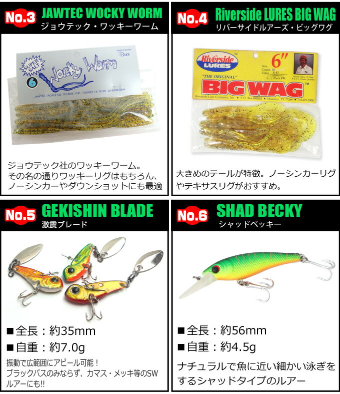 【楽天市場】【即納OK】バス釣り 入門 セット /ロッド/ ビギナー向け/初心者/ルアーセット/ワーム/ブラックバス/釣り竿/釣具/バス