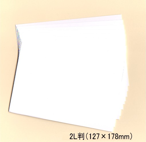 【インクジェット】【送料無料】【税込み】フォト光沢紙　2Lサイズ(127×178mm)100枚セット【クロネコ可】