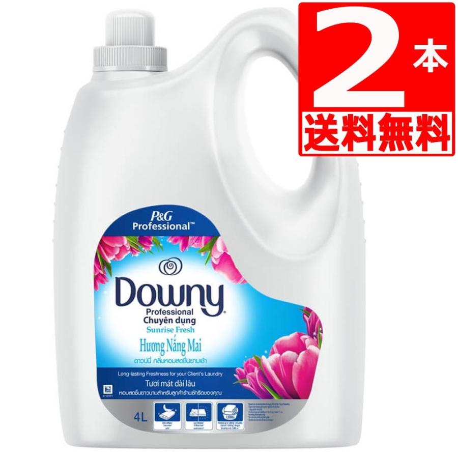 <strong>ダウニー</strong><strong>サンライズフレッシュ</strong> 柔軟剤 Downy Sunrise <strong>4L</strong>×2本 濃縮タイプ 衣料用柔軟剤 ベトナムダウニ アジアン<strong>ダウニー</strong> 【送料無料】