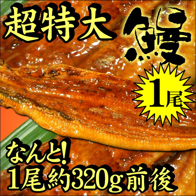 超お買い得！超特大サイズ 有頭うなぎ蒲焼1尾（約320g！）【うなぎの蒲焼き】【ひつまぶし…...:marusazaiki:10000579