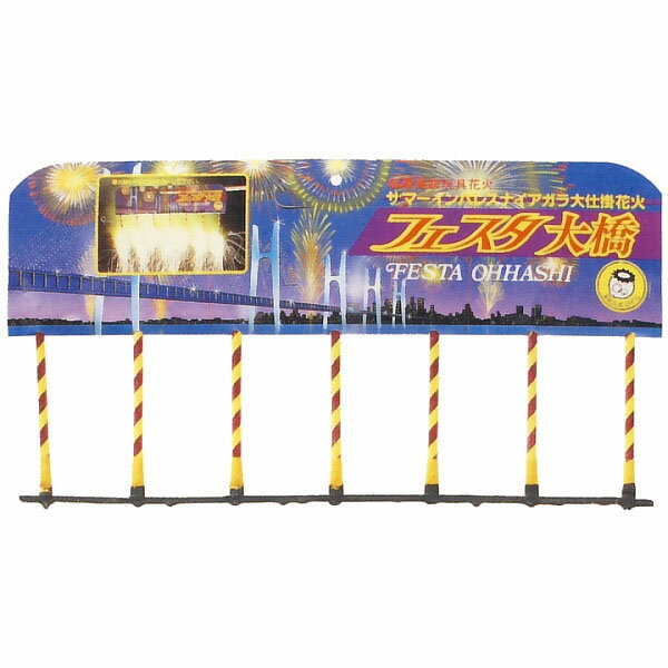 【ナイアガラ花火】フェスタ大橋 　1箱　20個入り【仕掛け花火】【花火　噴出し　ドラゴン花火】【Aug08P3】