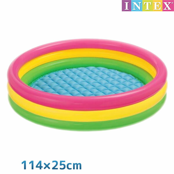 プール 『 サンセットグロー　プール　114cm×25cm 』 INTEX(インテックス)…...:marutomi-a:10001876