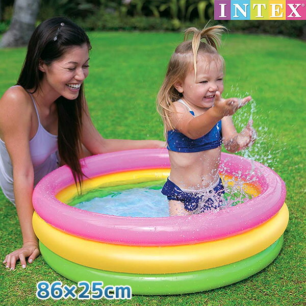 プール 『 サンセットグロー　ベビープール　86cm×25cm 』 INTEX(インテック…...:marutomi-a:10005872