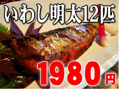 【居酒屋の人気者】お腹にたっぷりの明太子！今なら12匹！脂ののったイワシと明太子の相性抜群です