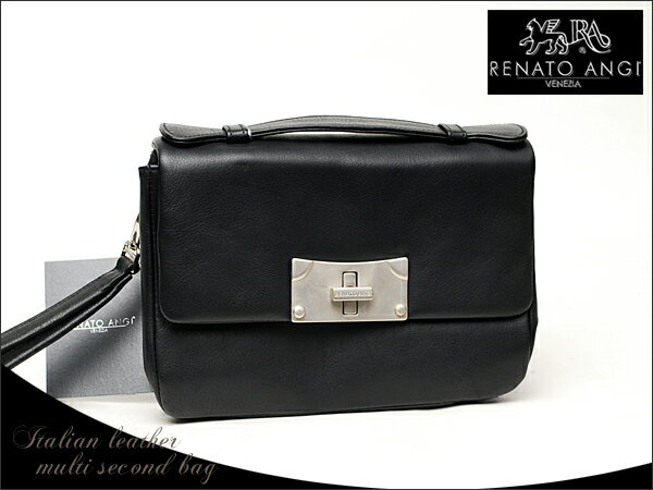 【RENATO ANGI レナートアンジー】made in Italy VENEZIA：ミニマルチ　2wayセカンドバッグ：ag2578581