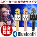 スピーカー付きカラオケマイク 家庭用 【Bluetooth ワイヤレス カラオケ マイク スピーカー youtube 音楽 iPhone Android スマートフォン タブレット ホームパーティー イベント カラオケ大会 キャンプ 余興 録音機能 カラオケ道場 ではありません】