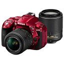 ニコン デジタル一眼レフカメラ「D5300」ダブルズームキット2 レッド