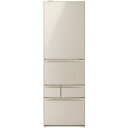 東芝 411L 5ドア冷蔵庫 GR-M41GXVL-EC左開き← 質量:90kg