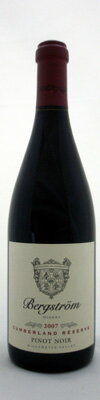 【ベルグストロム】ピノ ノワール カンバーランド リザーヴ [2007] 750ml・赤 【Bergstrom】Pinot Noir Cumberland Reserve