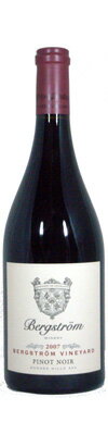 【ベルグストロム】ピノ ノワール ベルグストロム ヴインヤード [2007] 750ml・赤 【Bergstrom】Pinot Noir Bergstrom Vineyard