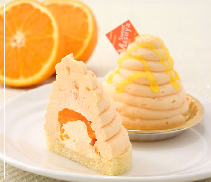 爽やか夏ケーキ 『オレンジモンブラン』（2個入り）夏季限定販売品です！