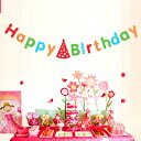 誕生日 フォトプロップス ガーランド 【 Happy Birthday 】 小物 アイテム ハート プレート ウエディング 誕生会 フォト Photo Props ブライダル 写真 装飾 飾付 用品 飾りつけ 飾り付け パーティー グッズ デコレーション