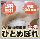 【送料無料】23年産　岐阜県産ひとめぼれ 玄米10kg〔5kg×2袋〕 あす楽対応【2sp_120810_green】05P17Aug12開店セール