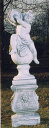 【イタリア製　石像】子供の楽団（大）タンバリン DECORGARDEN PU2019 デコールガーデン 子供像 ガーデンオーナメント オブジェ