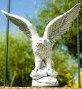 イタリア製動物像（ガーデン オーナメント） 飛び立つ海鷲 ITALGARDEN Cod.07 2279 イーグル 石像 イタルガーデン社 置物