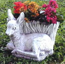 イタリア製動物像（ガーデン オーナメント） バンビ DECOR GARDEN TE5779 置物 オブジェ 花鉢 デコールガーデン社