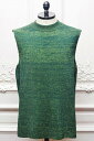 NAMACHEKO " 3ply Crew Neck Vest " ナマチェコ 3針クルーネックニットベスト col.Green
