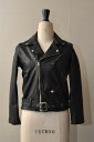 beautiful people ビューティフルピープル キッズサイズ シュリンク レザー ライダース ジャケット col.BLACK