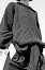 Cristaseya クリスタセヤ #11EP Paper sweater 3yarns man fit ペーパーセーター col.black