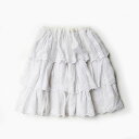 【SALE】【送料無料】古いコットン素材のティアードスカート【中古】