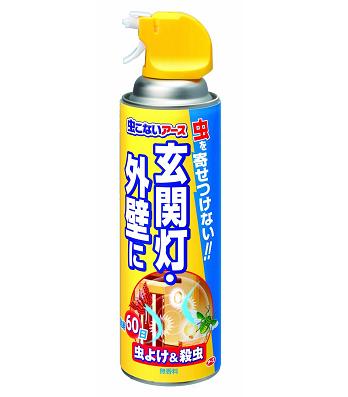 虫こないアース 玄関灯・外壁に（450mL）【アース製薬 殺虫剤 ハエ・蚊 虫よけ 不快害…...:matinozakka:10003809