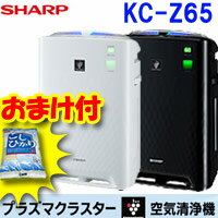 4特典【送料無料+即納+お米＋ポイント】　SHARP シャープ 加湿空気清浄機 KC-Z65-W　17畳対応　高濃度プラズマクラスター　加湿空気清浄器 KCZ65W 加湿器 加湿機　KC-Z80 KC-A70 KI-AX70 KI-AX80 の姉妹品です　レビューで米付