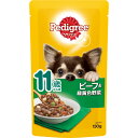 マ-スジヤパンリミテッド ペディグリー パウチ スープタイプ 11歳から用 ビーフ&緑黄色野菜 130g