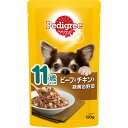 マ-スジヤパンリミテッド ペディグリー パウチ スープタイプ 11歳から用 ビーフ&チキン&緑黄色野菜 130g