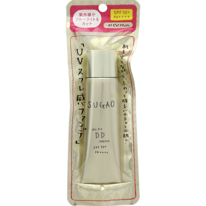 ロート製薬 SUGAO AirFitDDクリーム ピュアナチュラル（明るい肌色） 25g