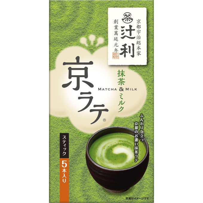 片岡物産 辻利 京ラテ 抹茶＆ミルク 5P