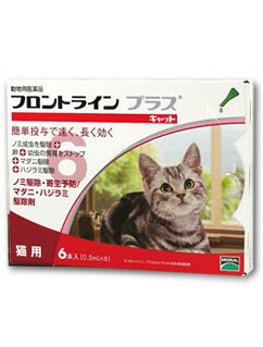 【動物用医薬品】フロントラインプラス猫用　1箱6本入