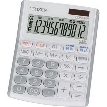 CITIZEN「シチズン」　 12桁ミニデスク型電卓　 DM120...:matsuyasu:10000599