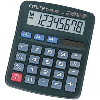 CITIZEN「シチズン」　 8桁ミニデスク型電卓　 DM8003Q