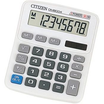 CITIZEN「シチズン」　 8桁ミニデスク型電卓　 DM8004Q...:matsuyasu:10000603