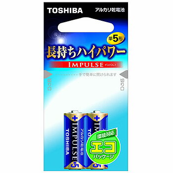 TOSHIBA「東芝」　アルカリ乾電池単5形2本パック×10　LR1H2EC×20本
