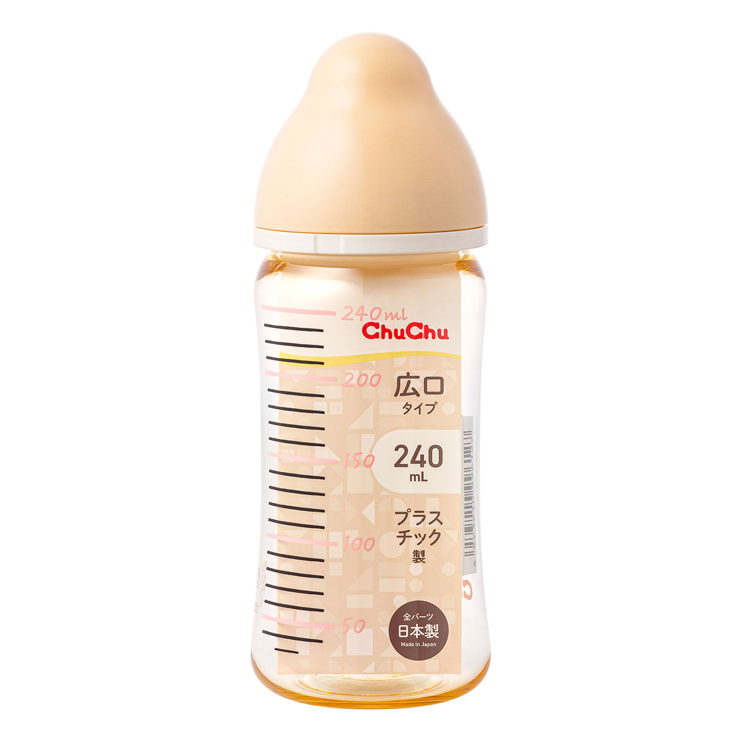 【まとめ買い】チュチュ プラスチック哺乳瓶 マルチフィット広口 240ml 50本 ジェクス Chu Chu 哺乳瓶 哺乳びん 日本製 母乳 授乳 赤ちゃんグッズ ベビー ベビー用品 ベビーグッズ