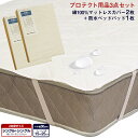 寝装品3点セット ファミリーサイズ シングル+セミダブル (マットレスカバー G01・防水ベッドパッド ALTA-PU)
