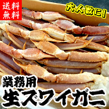 【送料無料】ずわいがに足【生・冷凍】 4Lサイズ・約5kg前後入り（約14〜15肩入り）【同梱不可】　　【smtb-k】【kb】