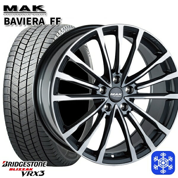 【新品 1台分4本セット】 245/50R19 BMW X3 G01 X4 G02用 2022〜2023年製 ブリヂストン ブリザック VRX3 MAK BAVIERA FF ガンメタリックミラー 19インチ 8.0J 5H112 +30