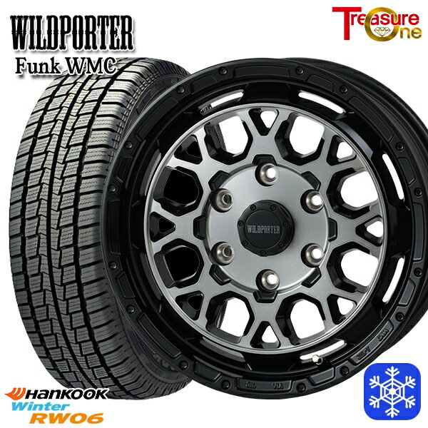 【新品 スタッドレス1台分4本セット】 195/80R15 107/105L 2025年製 HANKOOK ハンコック RW06 トレジャーワン ワイルドポーター ファンク WMC BP/BC 15インチ 6.0J 6H139.7 ハイエース専用
