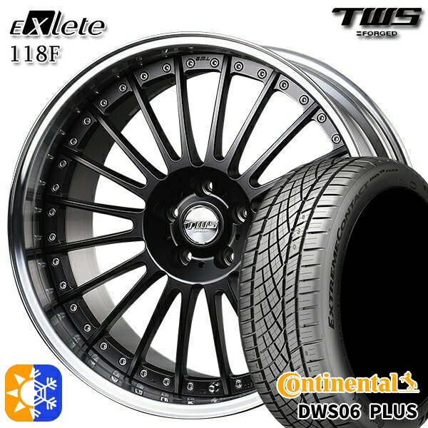 BMW X1 F48 225/45R19 92Y コンチネンタル DWS06+ SUV TWS EXlete 118F フラットブラック 19インチ 8.0J 5H112 オールシーズンタイヤホイールセット
