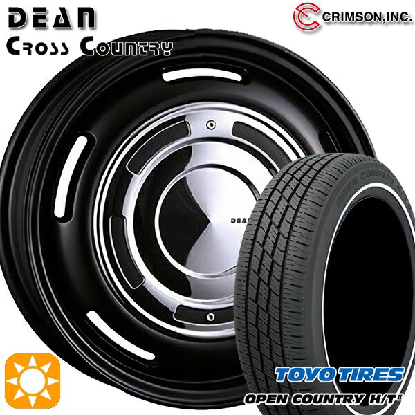 【取付対象】165/60R15 77H トーヨー オープンカントリー H/T2 WR クリムソン ディーン クロスカントリー マットブラック 15インチ 4.5J 4H100 サマータイヤホイールセット