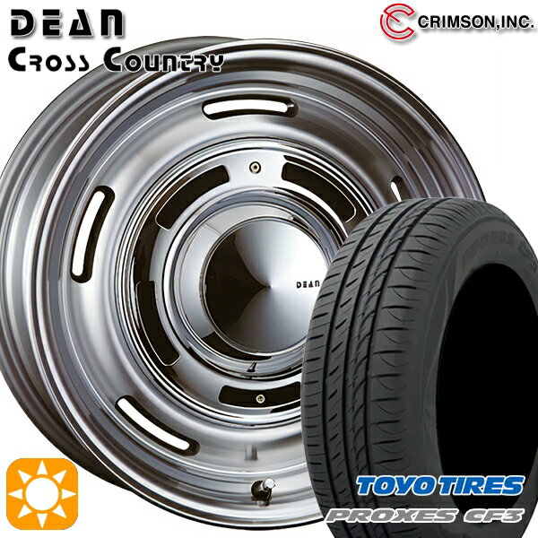 【取付対象】エスティマ ヤリスクロス 215/60R16 95H トーヨー プロクセス CF3 クリムソン ディーン クロスカントリー バーニッシュグレー 16インチ 6.5J 5H114.3 サマータイヤホイールセット