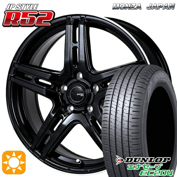 【取付対象】215/45R17 91W XL ダンロップ エナセーブ EC204 モンツァ JPスタイル R52 17インチ 7.0J 5H114.3 サマータイヤホイールセット