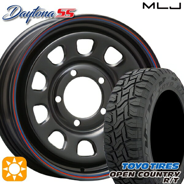 【取付対象】195/80R15 96Q トーヨー オープンカントリー R/T MLJ デイトナ SS ブラック 15インチ 6.0J 5H139.7 サマータイヤホイールセット